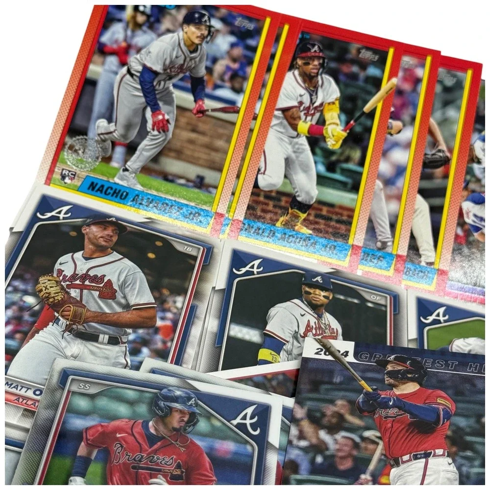 Atlanta Braves Baseball Cards 300+ Lot Topps 2025 Chrome Acuna Aaron Jones Soler